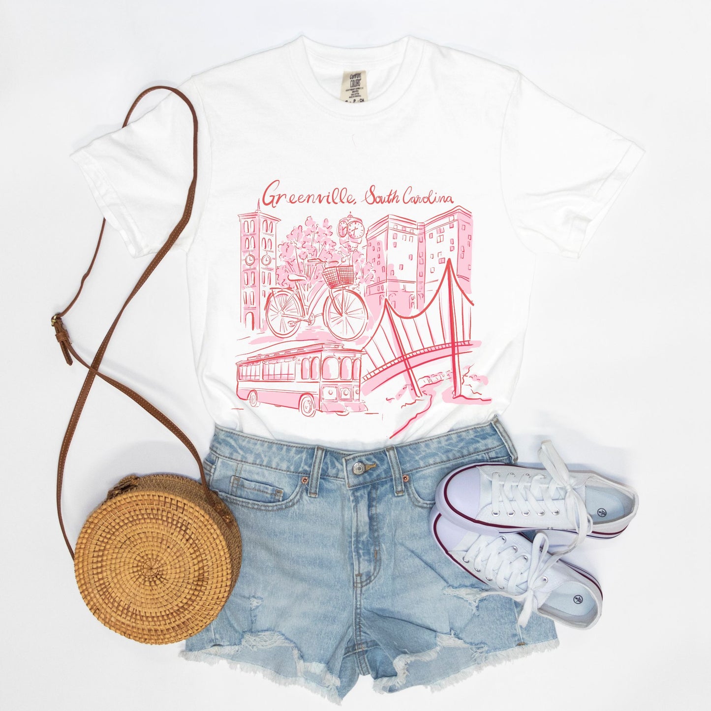 Pink & Red Tee