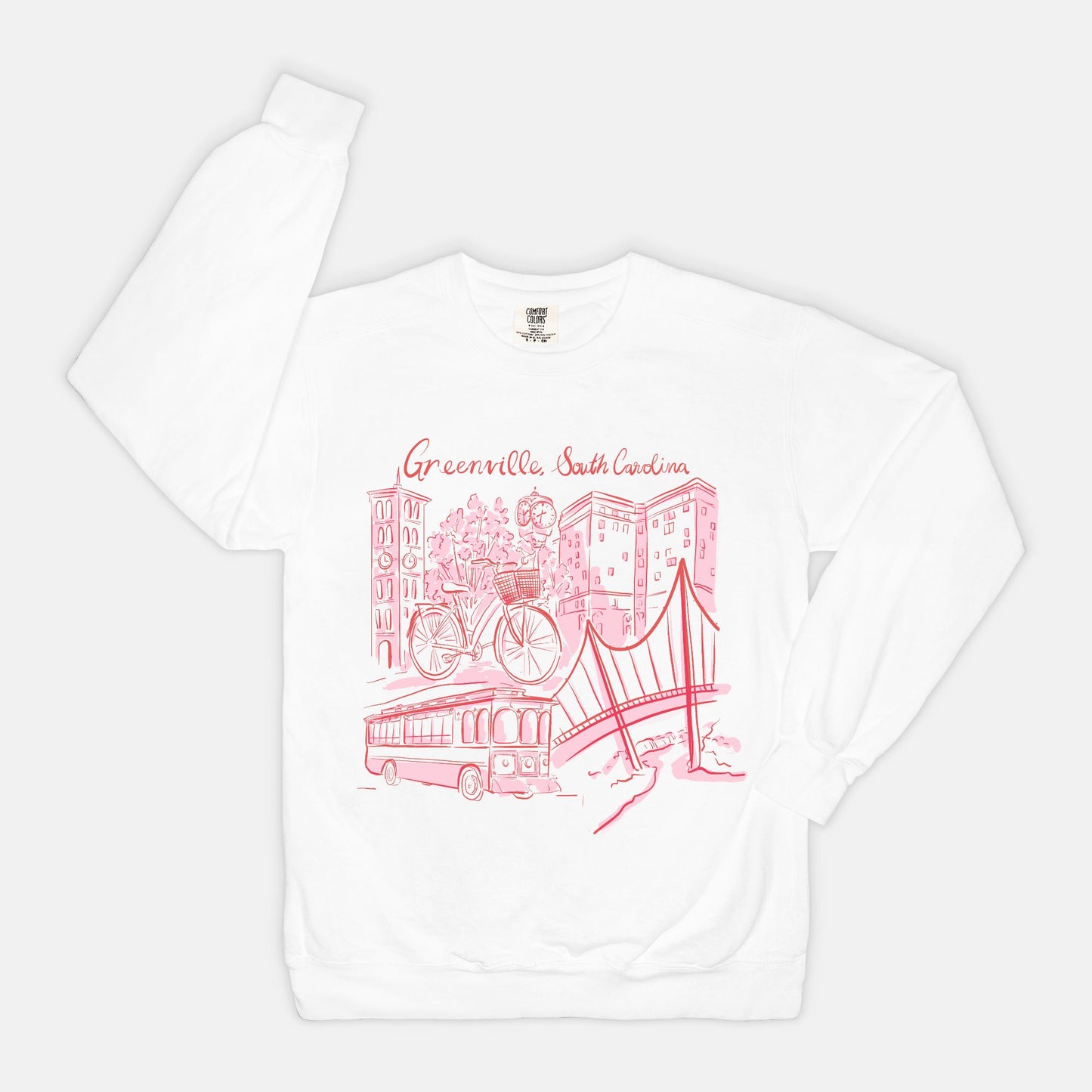 Pink & Red Sweatshirt