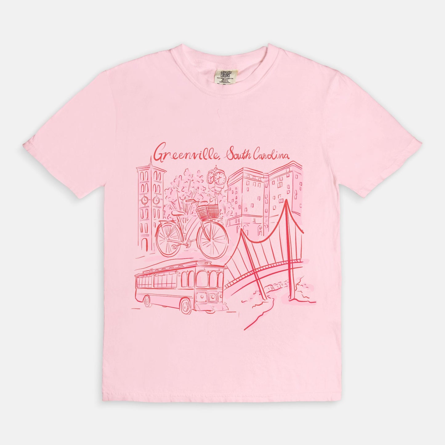 Pink & Red Tee