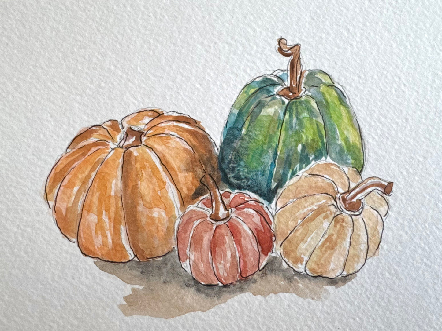 Learn to Paint Watercolor Pumpkins & More!