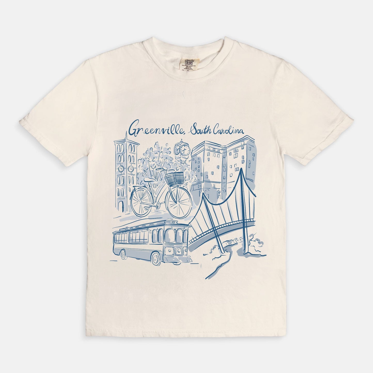 Blue & White Tee