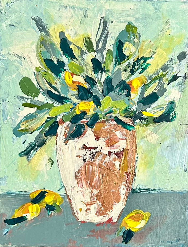 Palette Knife Citrus Florals!