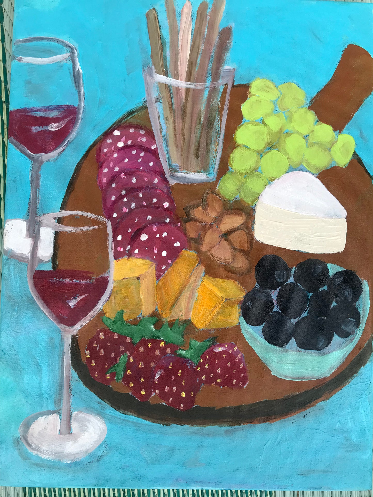 Charcuterie on Canvas: An Acrylic Paint & Sip