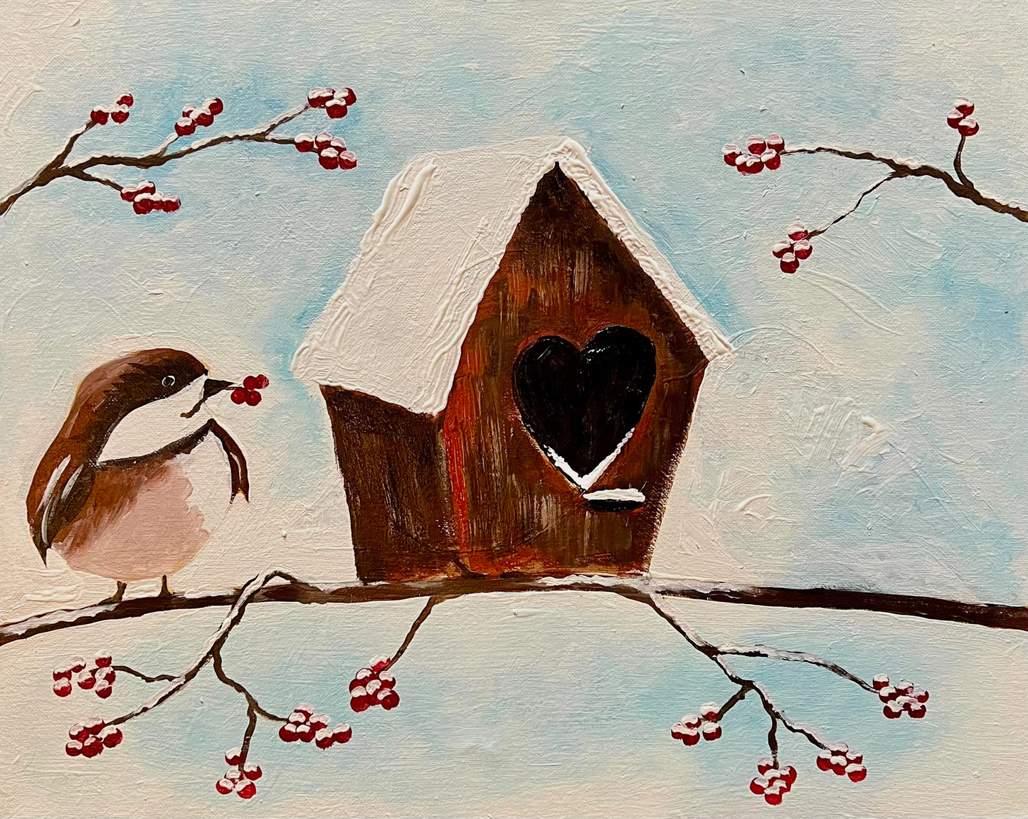 Valentines Snow Bird