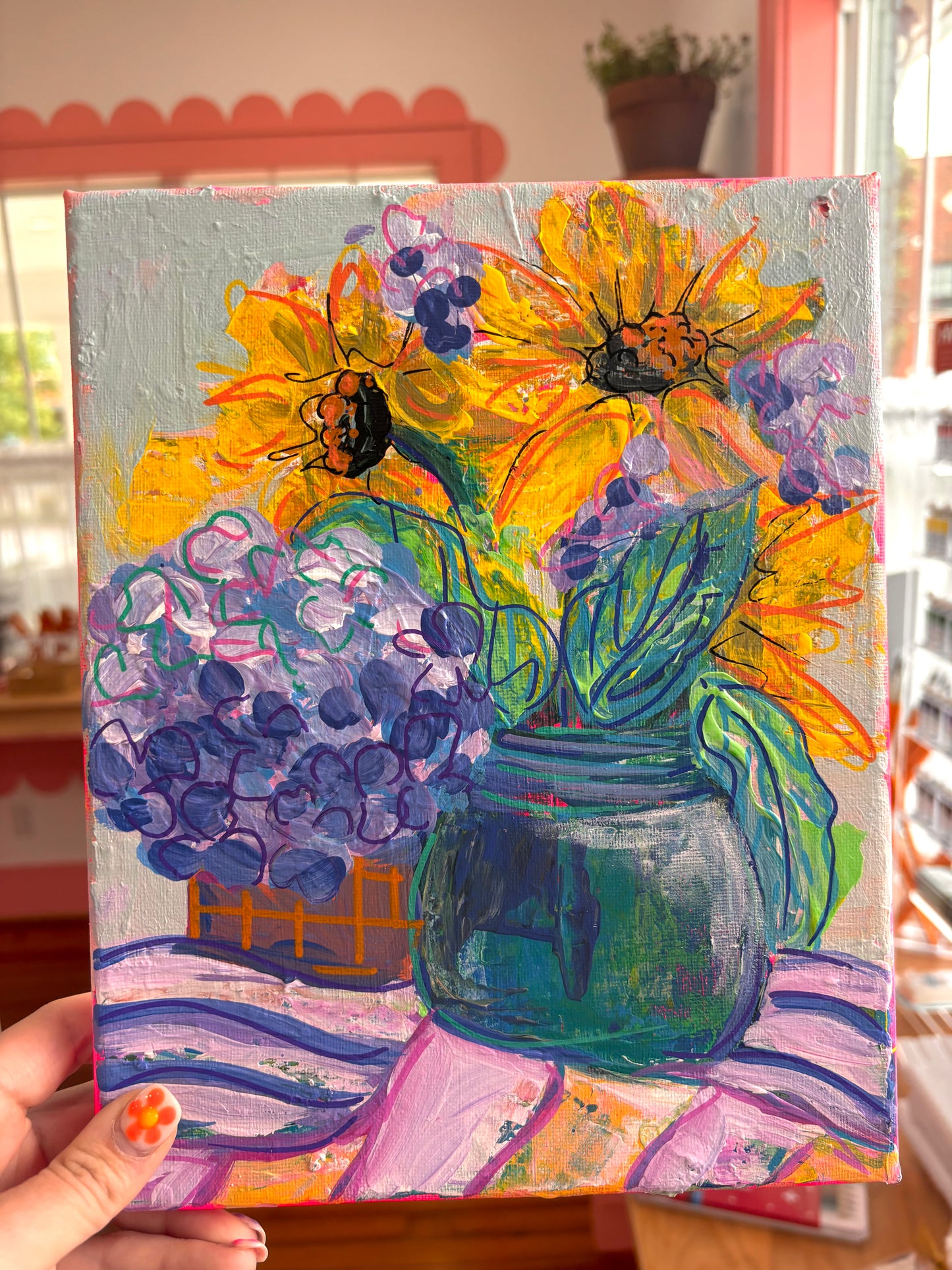 Palette Knife Petals Sip & Paint