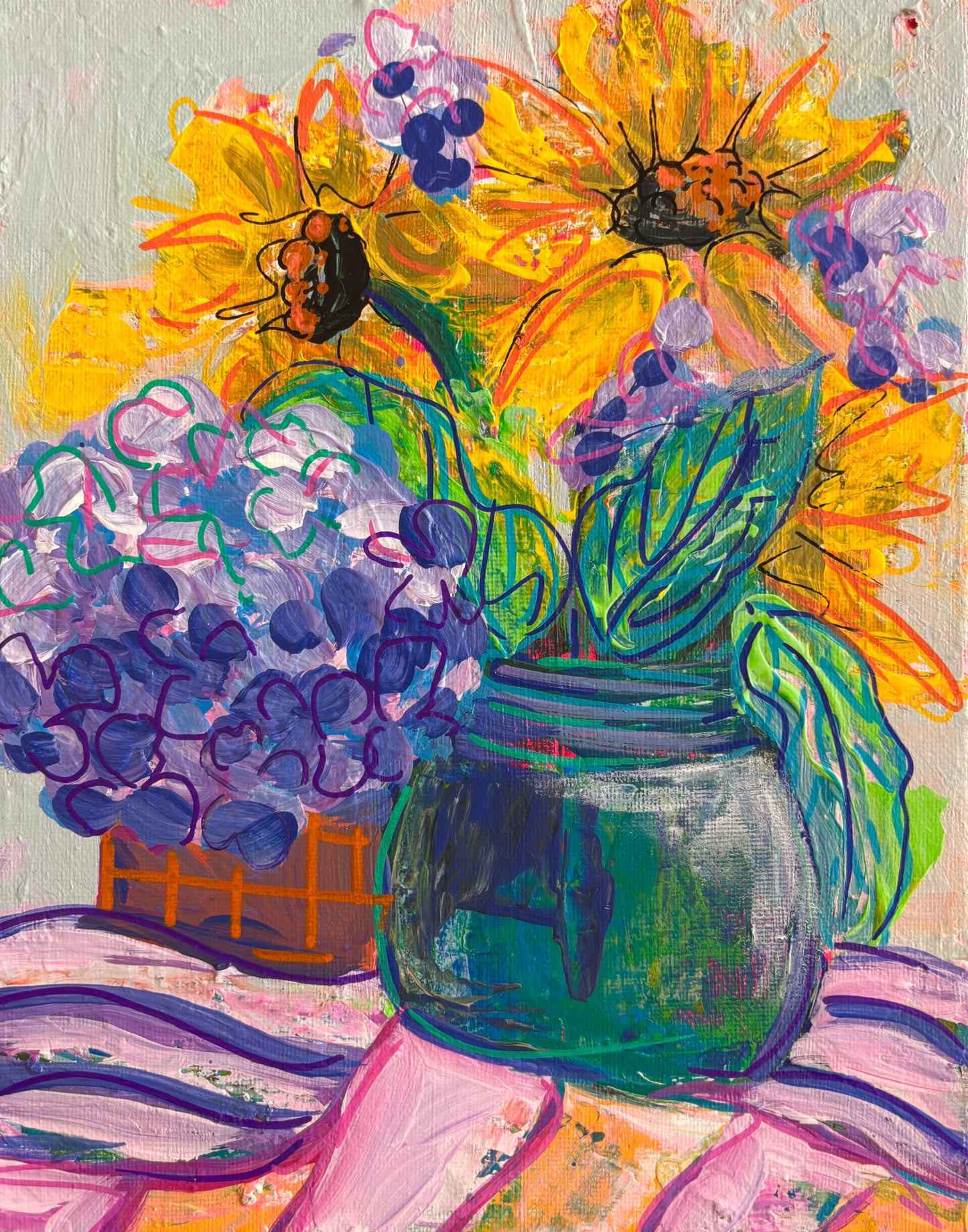 Palette Knife Petals Sip & Paint