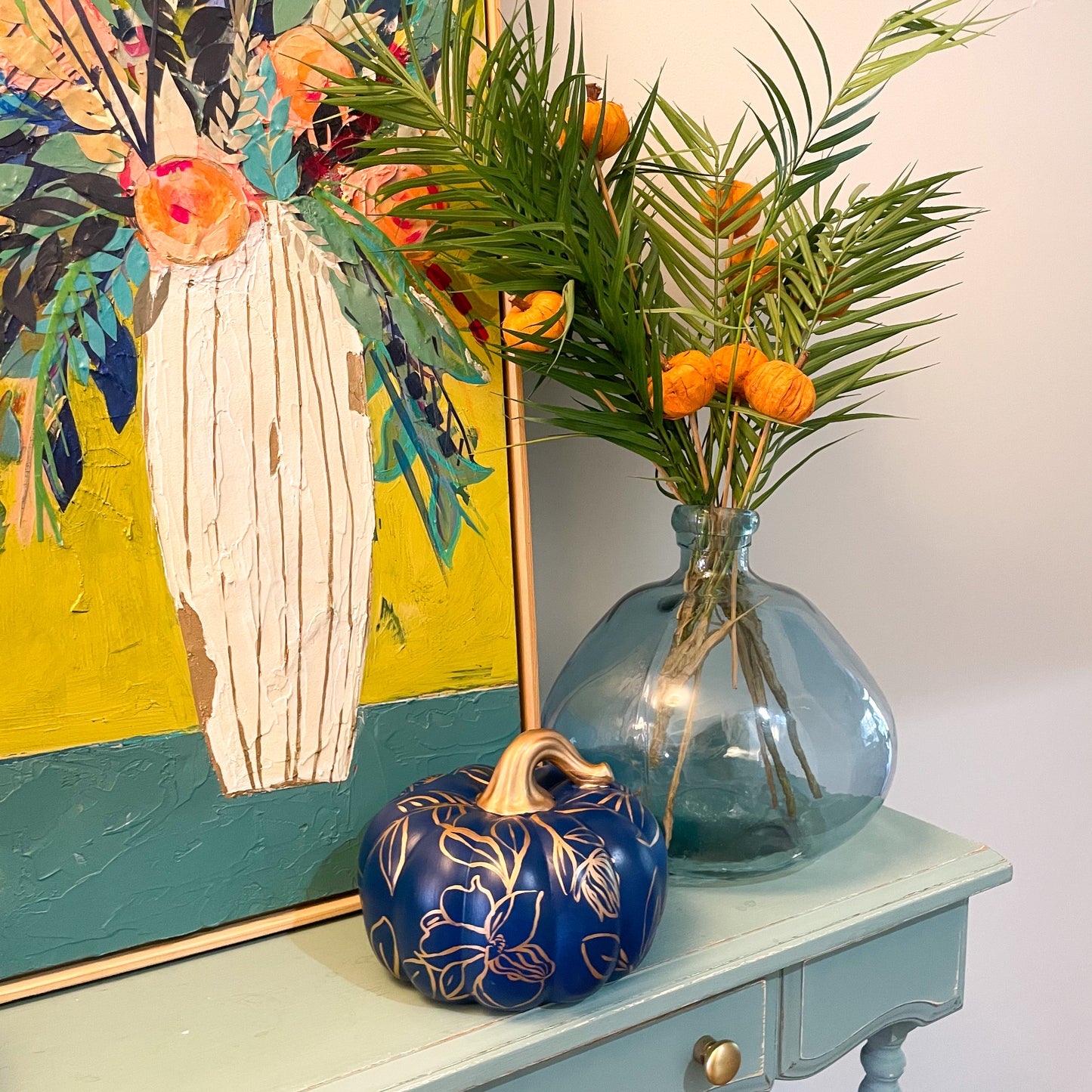 Painting a Ceramic Pumpkin Pair!