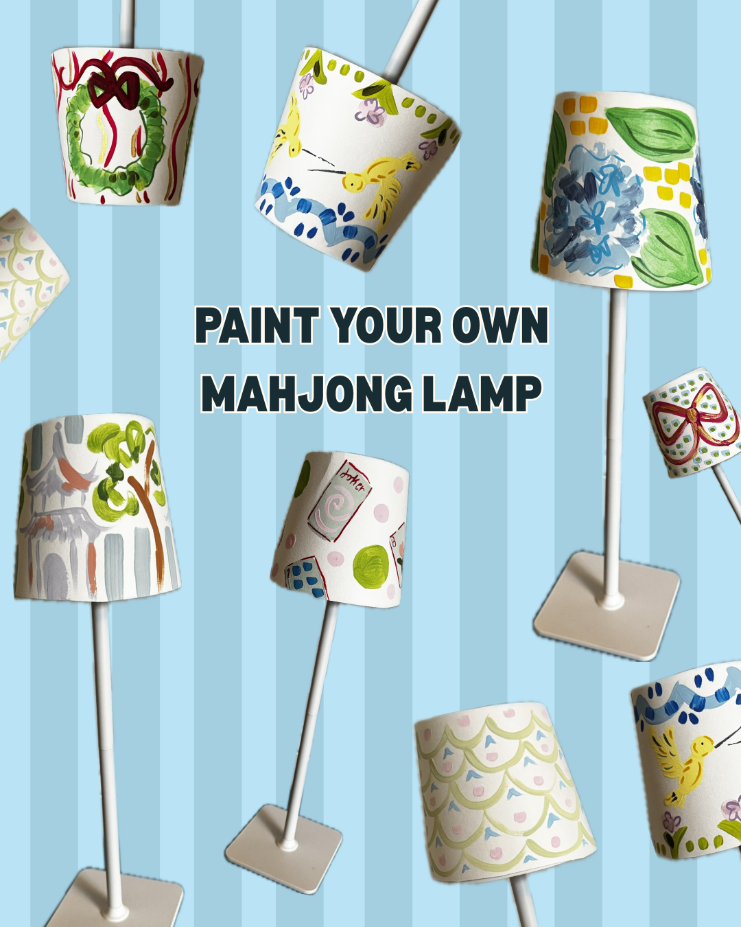 DIY Mahjong Lamp Painting Workshop