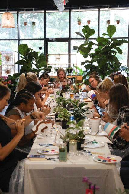 Mushroom Paint and Pot at Sun and Soil!