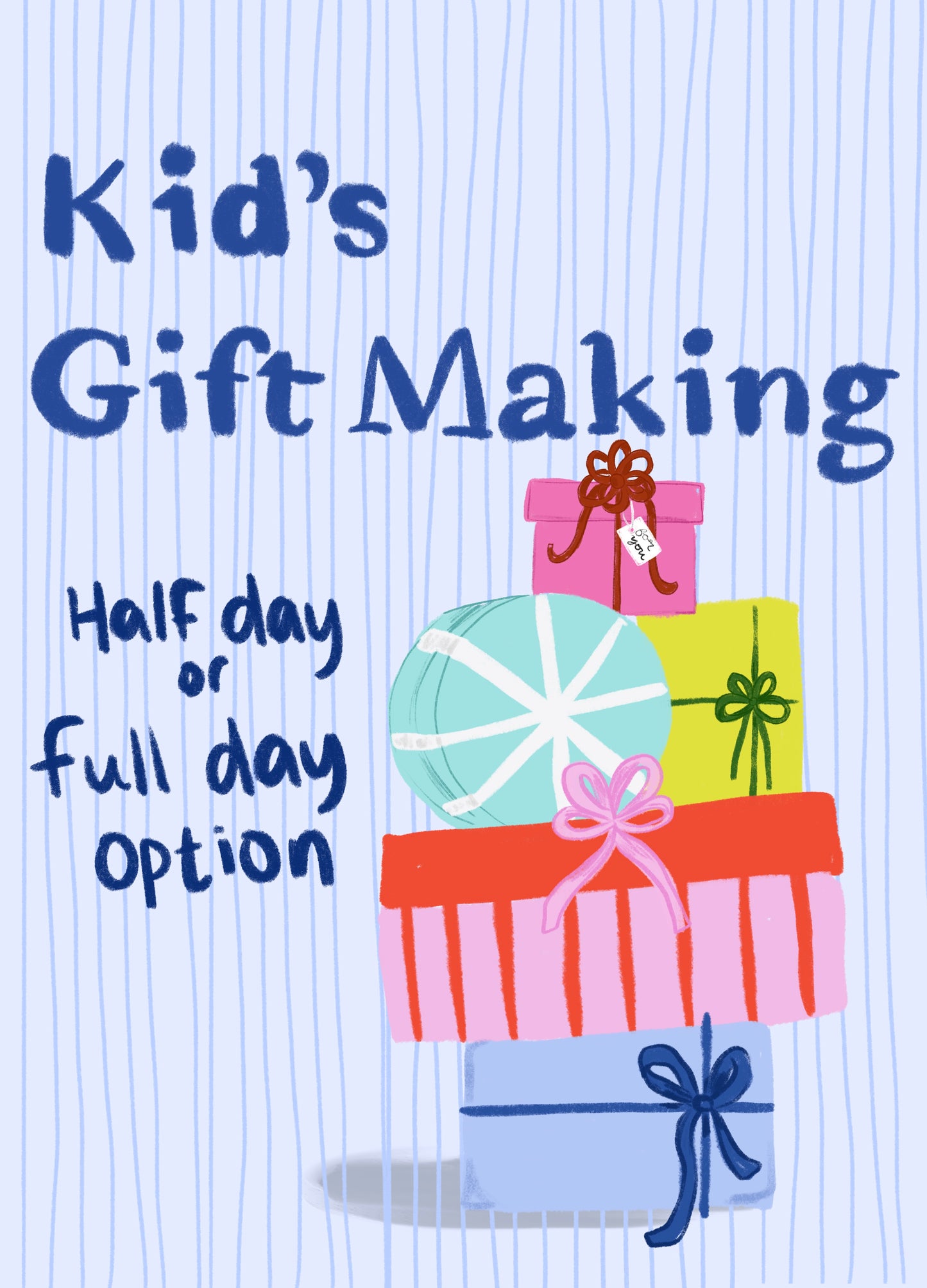 Kids Gift-Making Art Camp! (All-day option!)