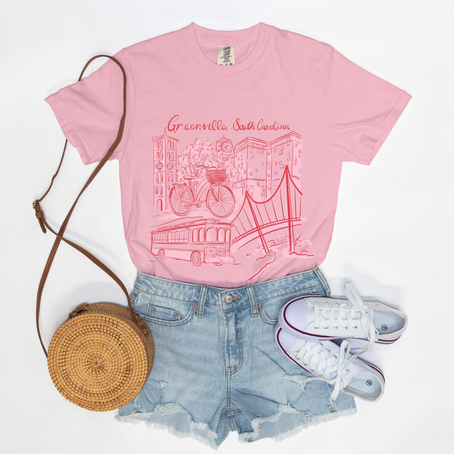 Pink & Red Tee