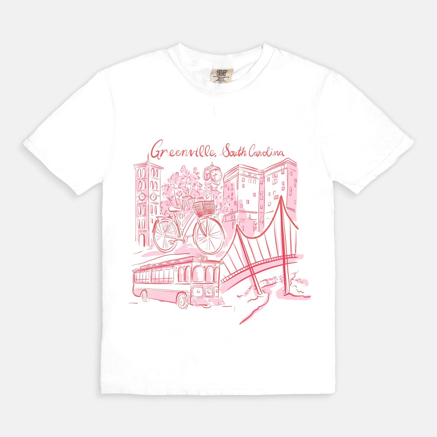 Pink & Red Tee