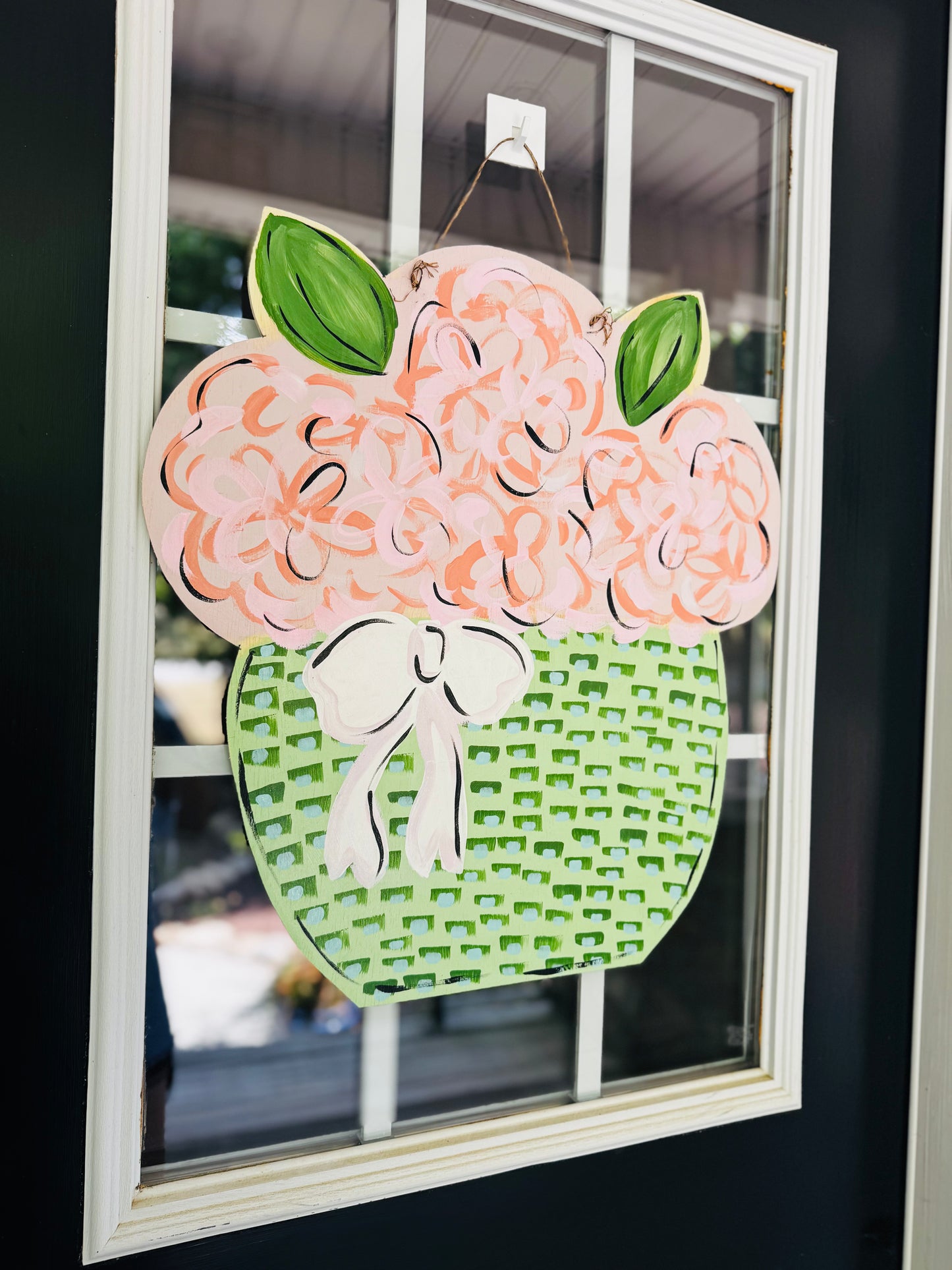 "Welcome in": Hydrangea Door Hanger Class!