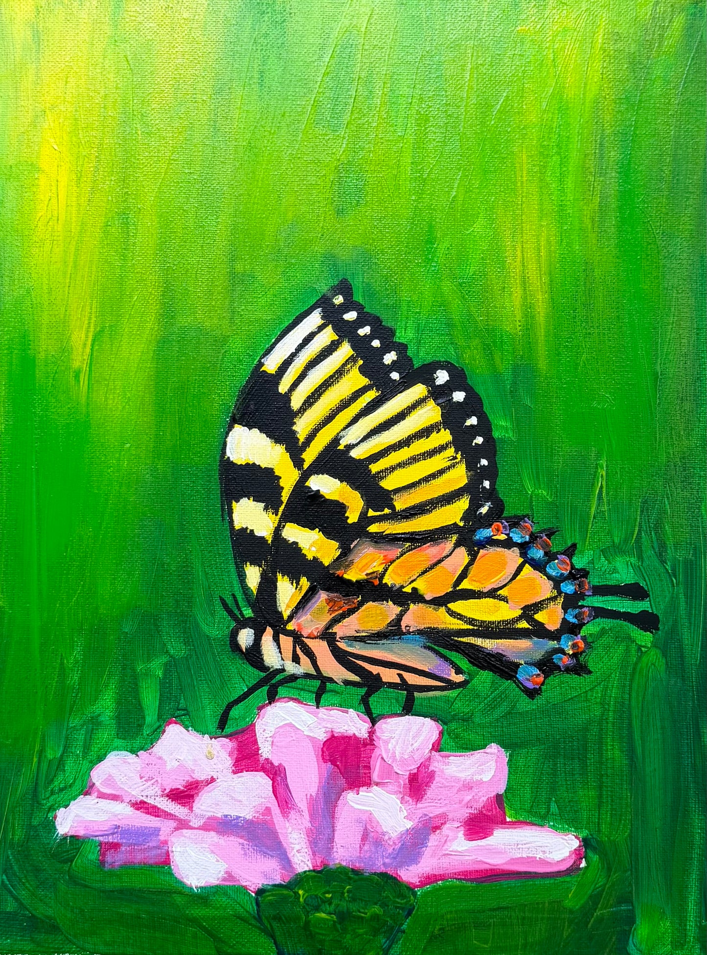 Butterfly in Bloom: An Acrylic Paint & Sip Class