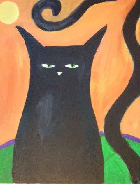 Kids Columbus Day Class: Black Cat