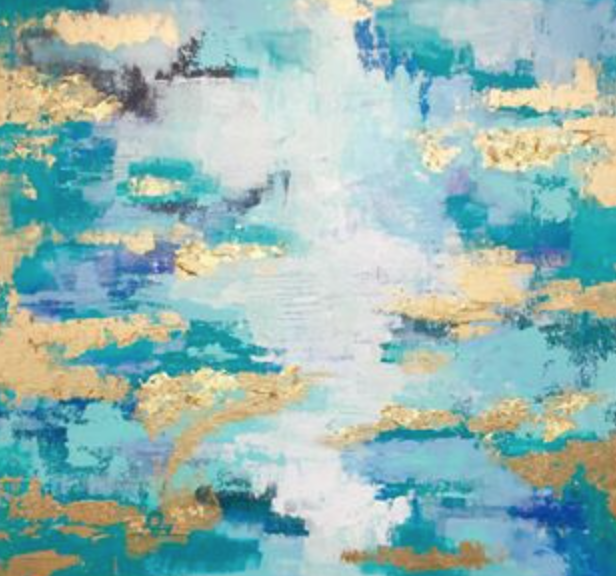 Shades of Blues (& Gold Leaf) Workshop