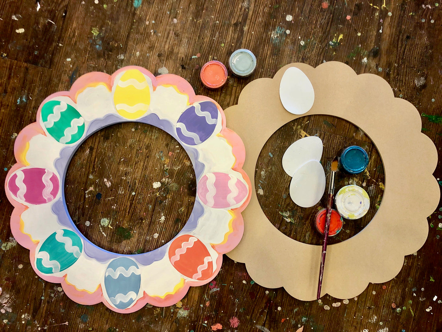 TAKE-HOME Spring Wreath Doorhanger 22"