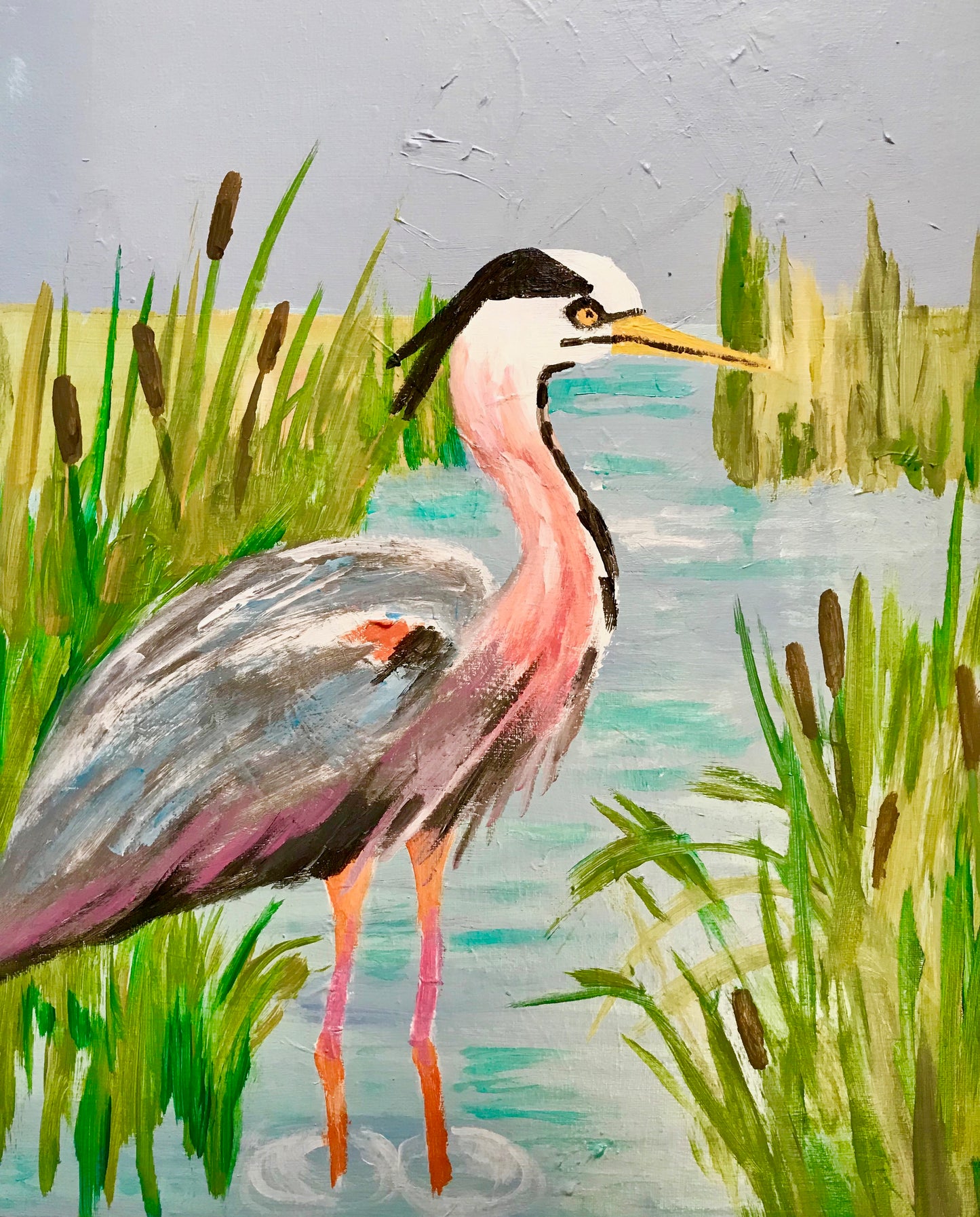 Sunset Heron