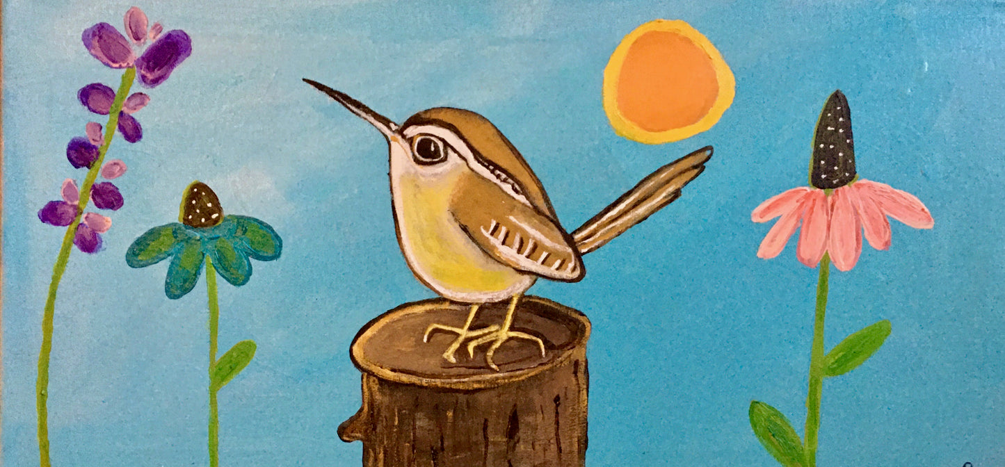 Whimsical Carolina Wren