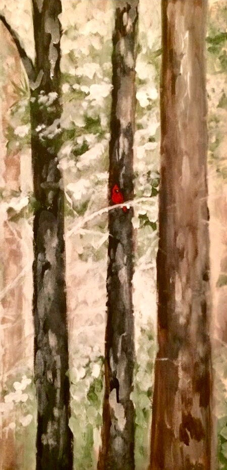 Cardinal in the Snow