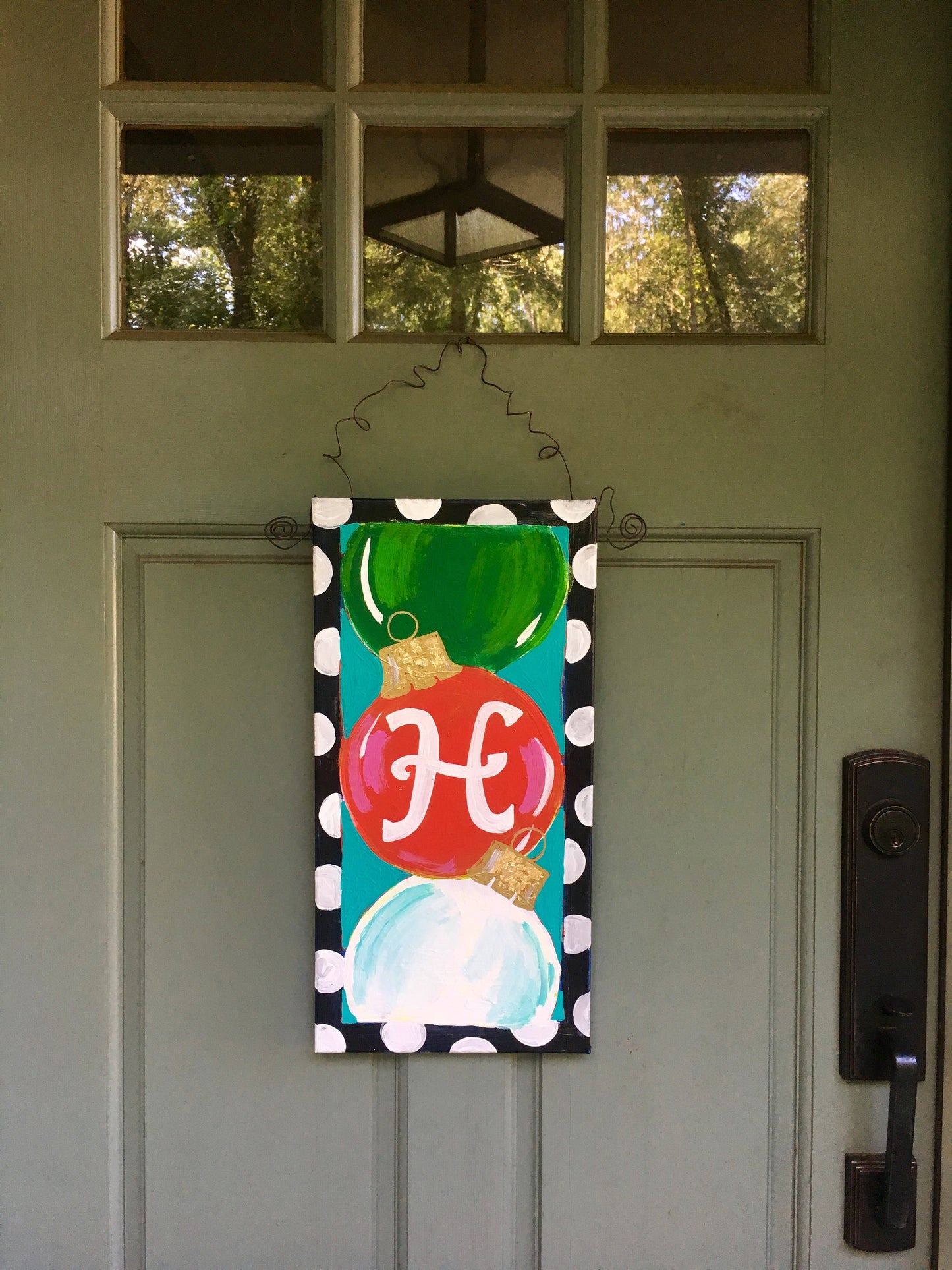 Initial Ornament Door Hanger