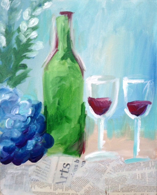 Mixed Media Vino