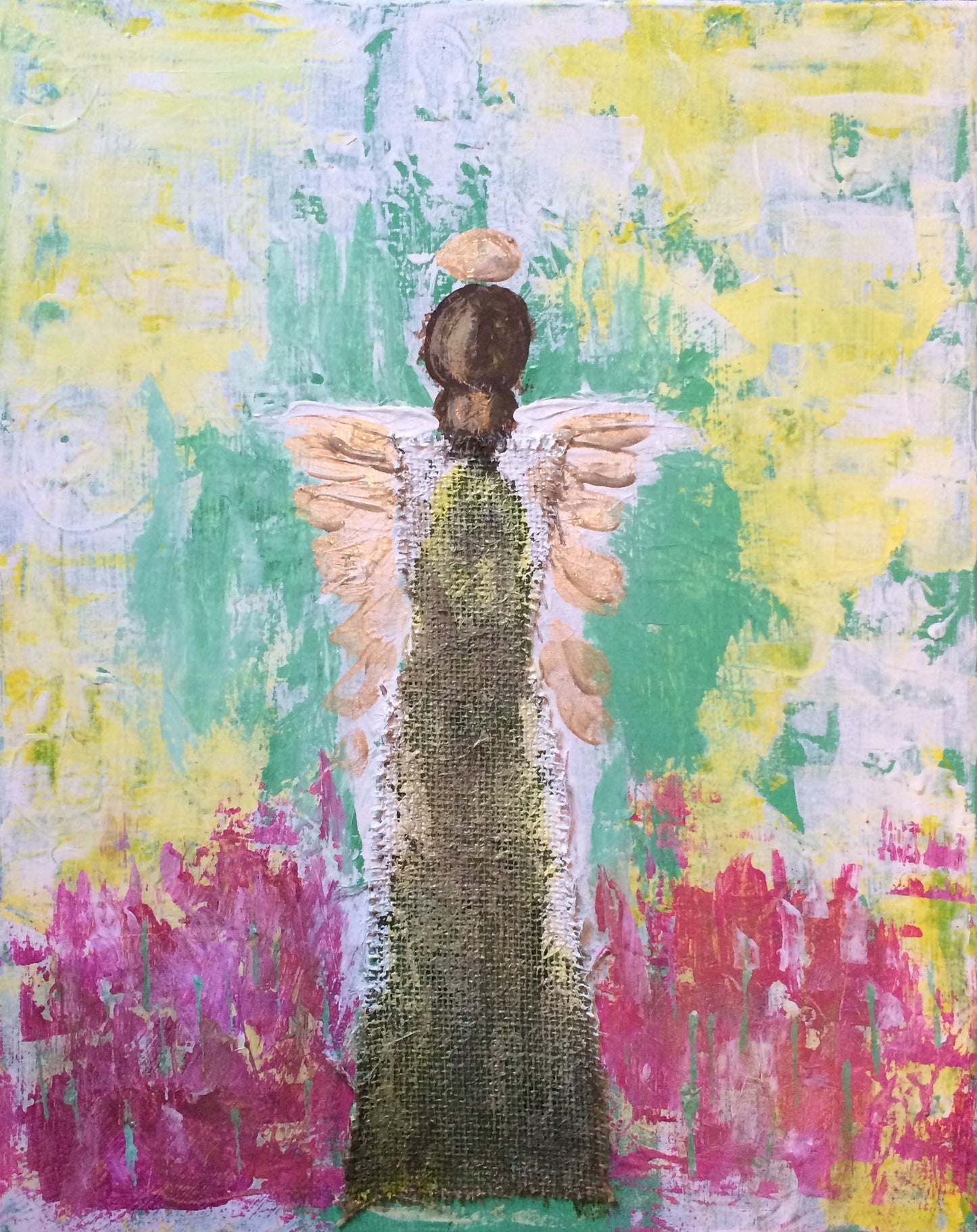 Christmas Burlap Angel