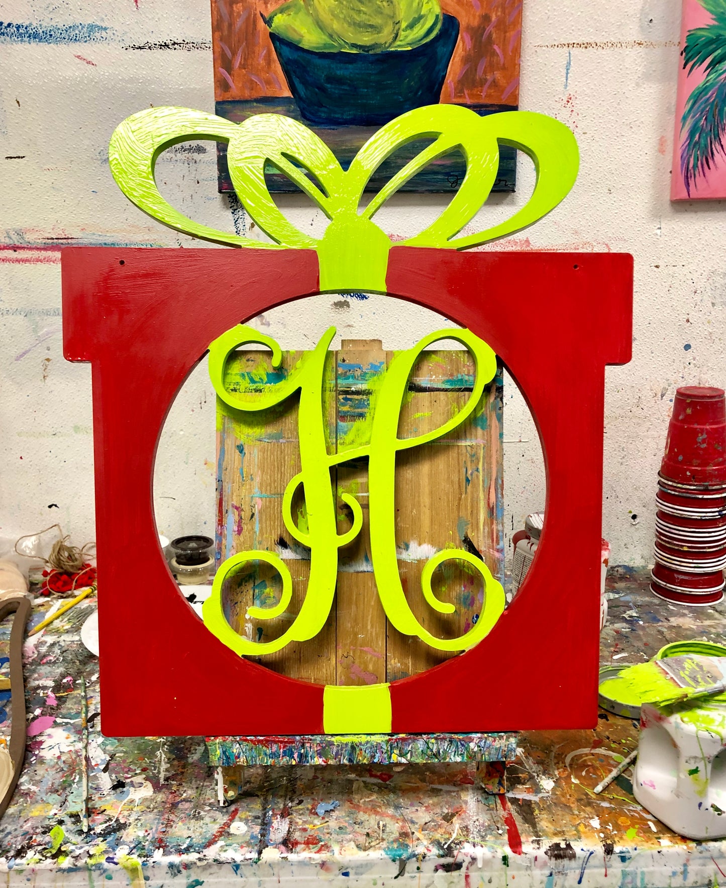 TAKE-HOME Monogram Doorhanger