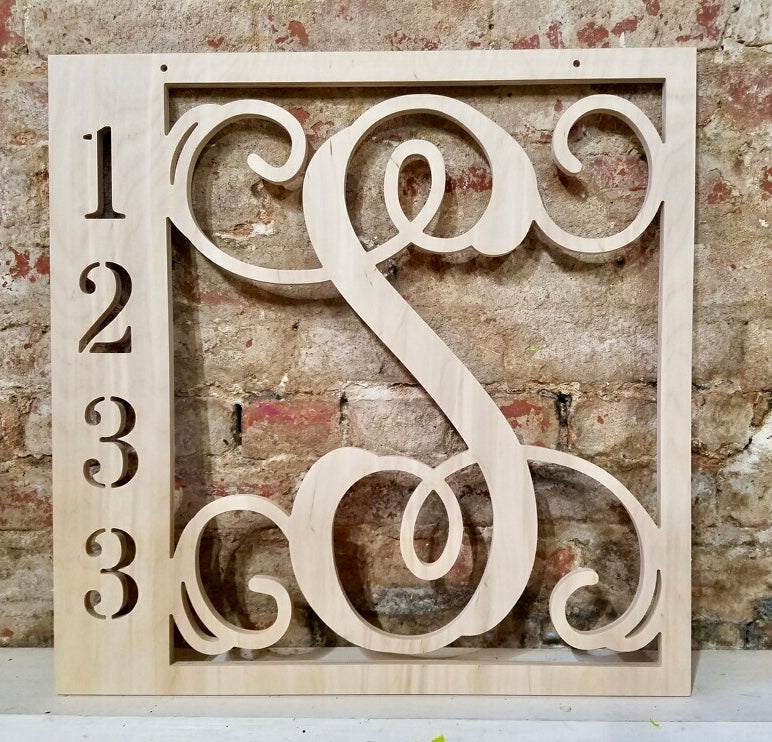 Monogram with Name/Numbers