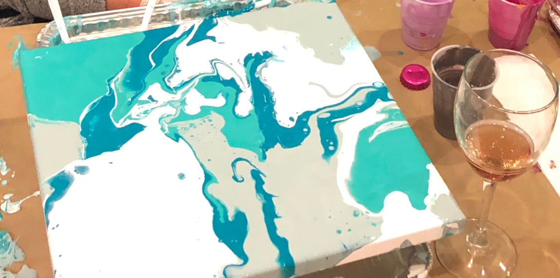 January Acrylic Pouring Paint Class