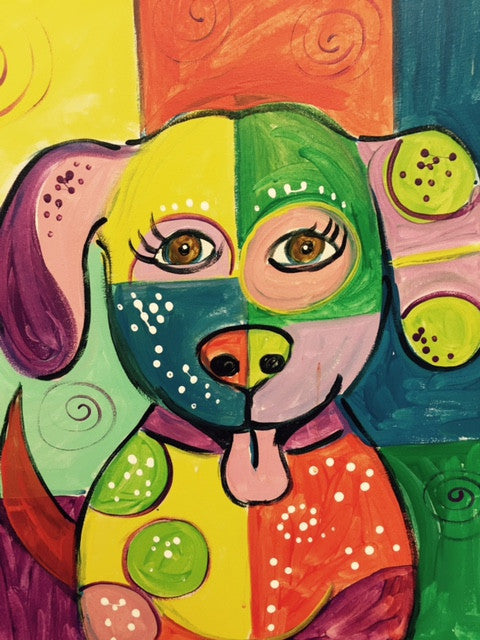 Patchwork Puppy Paint & Read