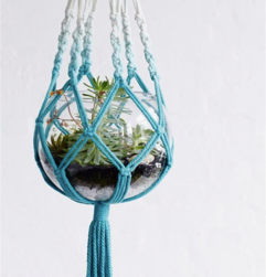 Dip Dyed Macrame Plant Holder