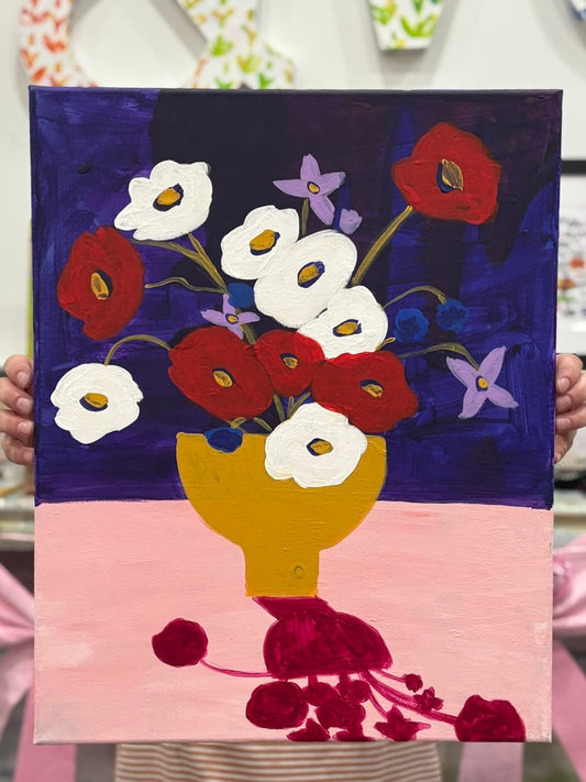 Color Block Florals: An Abstract Painting Class