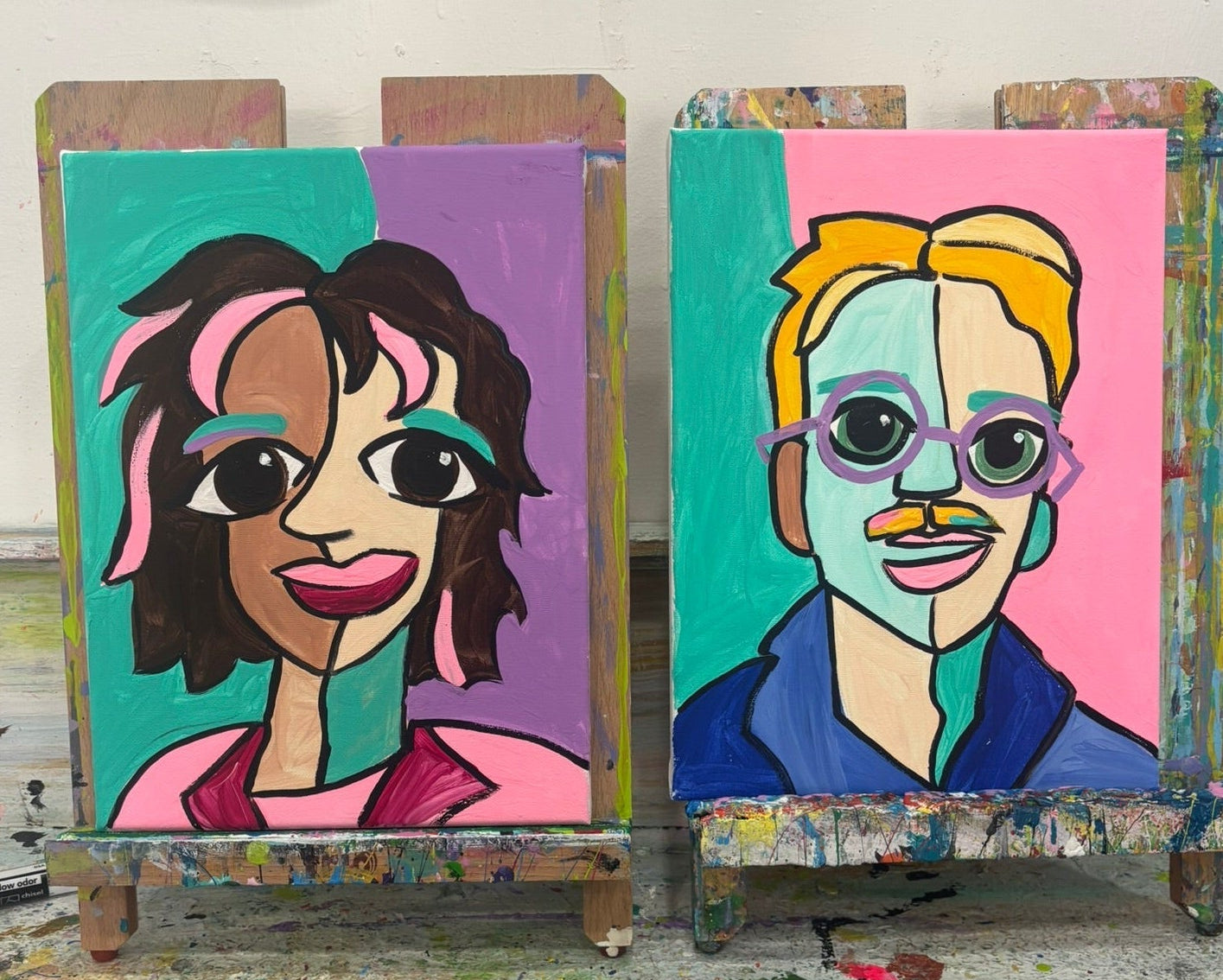 Picasso Style Paint Your Partner | Valentine’s Date Night | Greenville, SC