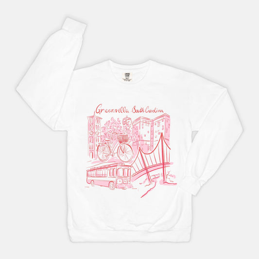 Pink & Red Sweatshirt