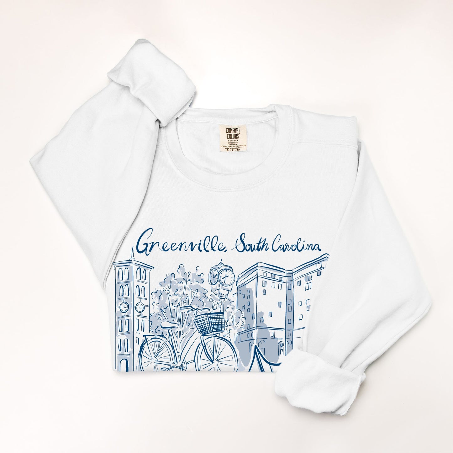 Blue & White Sweatshirt