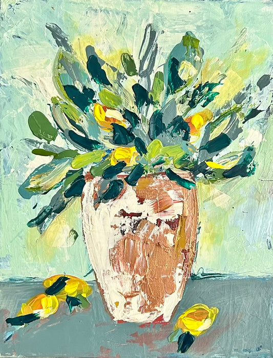 Palette Knife Citrus Florals!