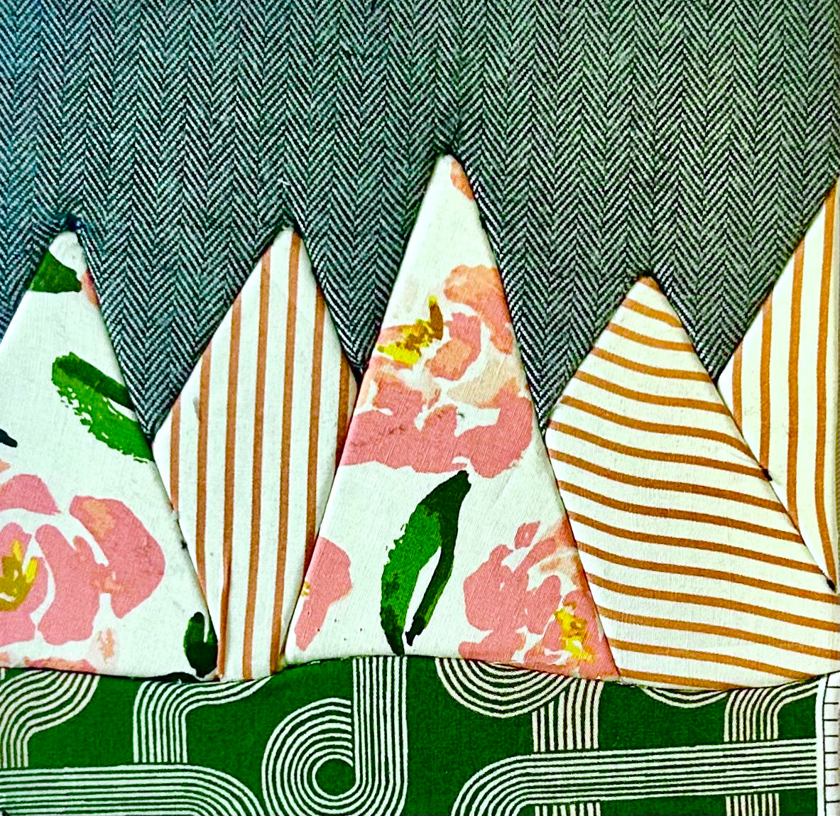 Kinusaiga "Faux Quilting" for Beginners! : Holiday Trees
