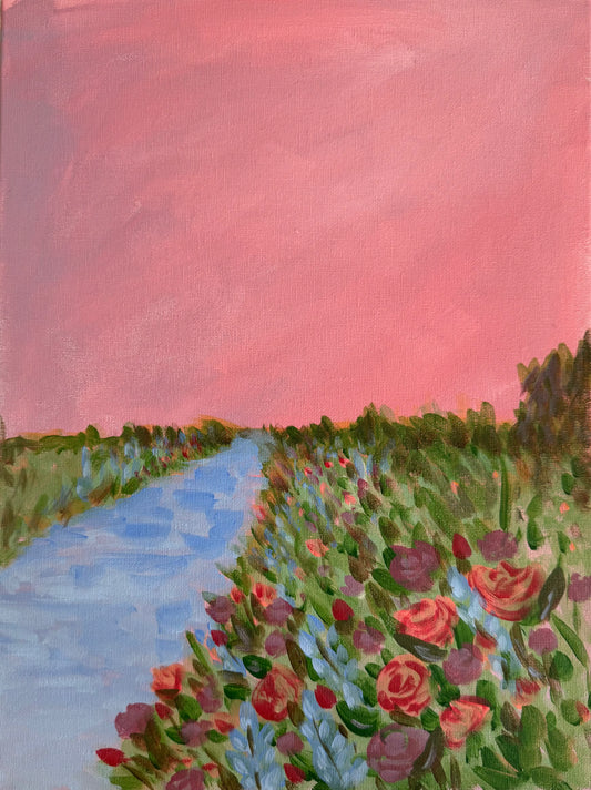 "Pink Skies" Acrylic Class