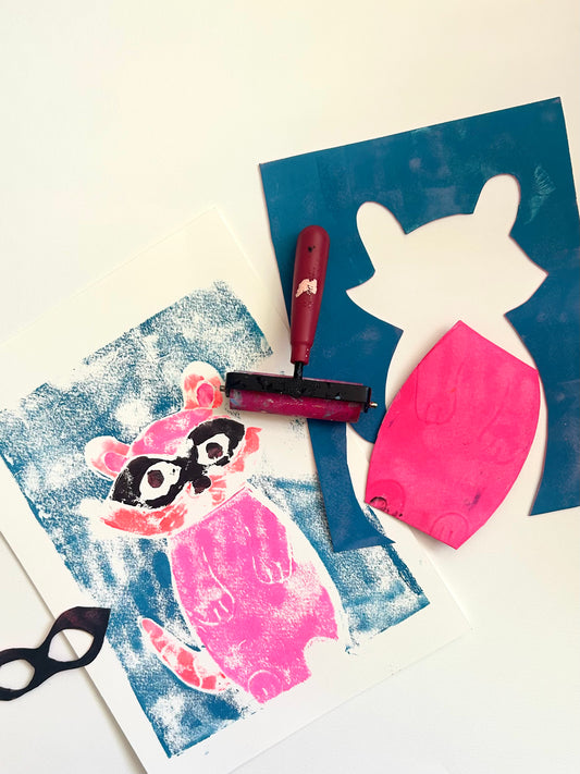 No School! Kids Printmaking Mini Camp: Whimsy Wildlife Prints