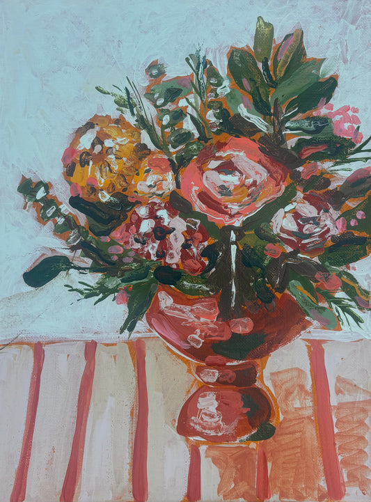 Palette & Brush Knife Fall Florals: An Acrylic Paint & Sip