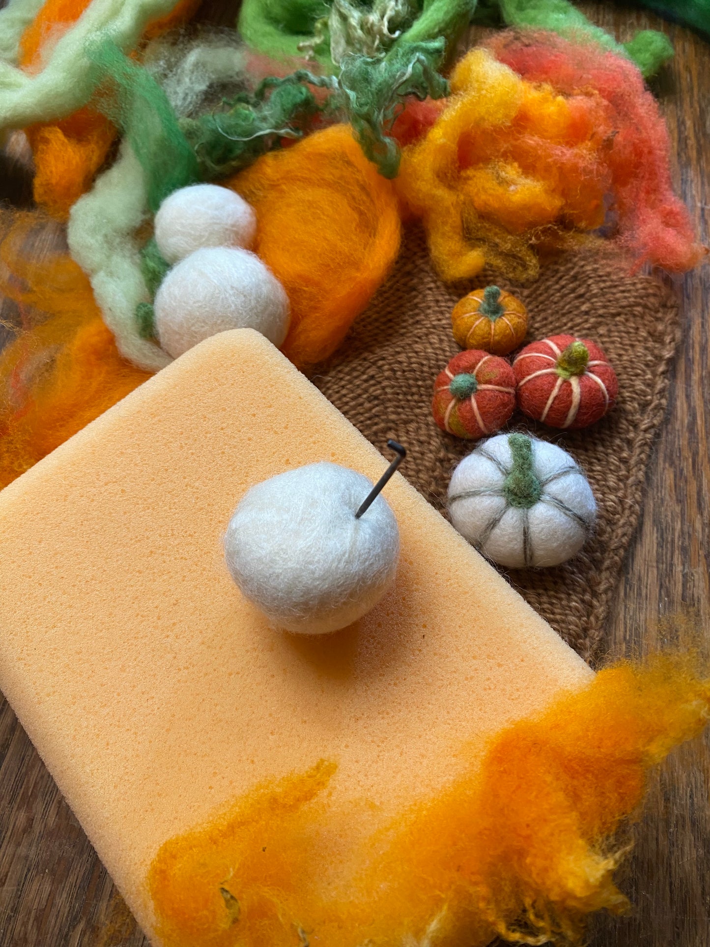 Felted Pumpkins Workshop
