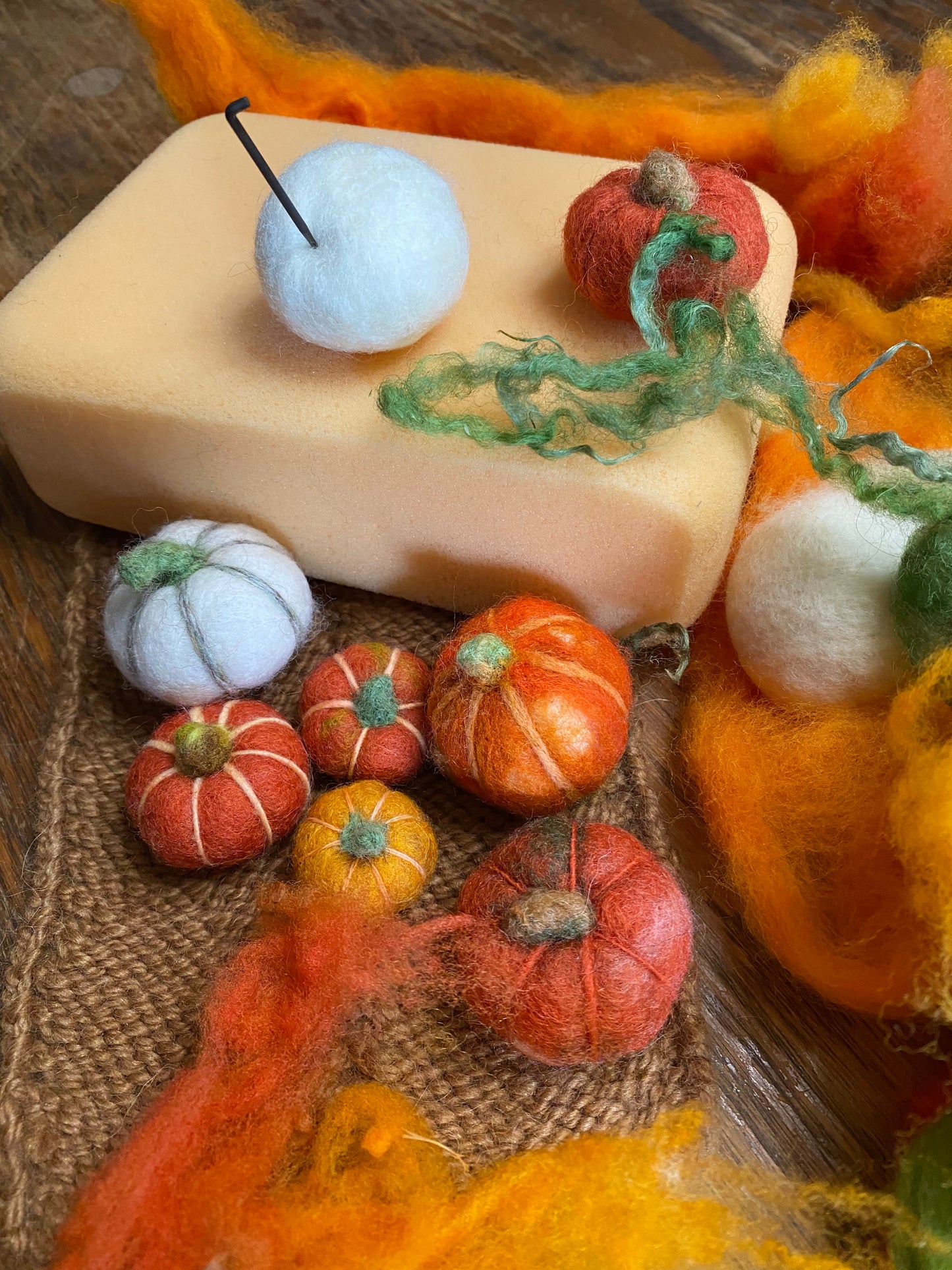 Felted Pumpkins Workshop