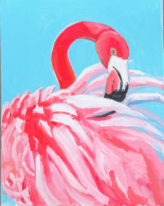 Flamingo Fiesta Paint & Sip