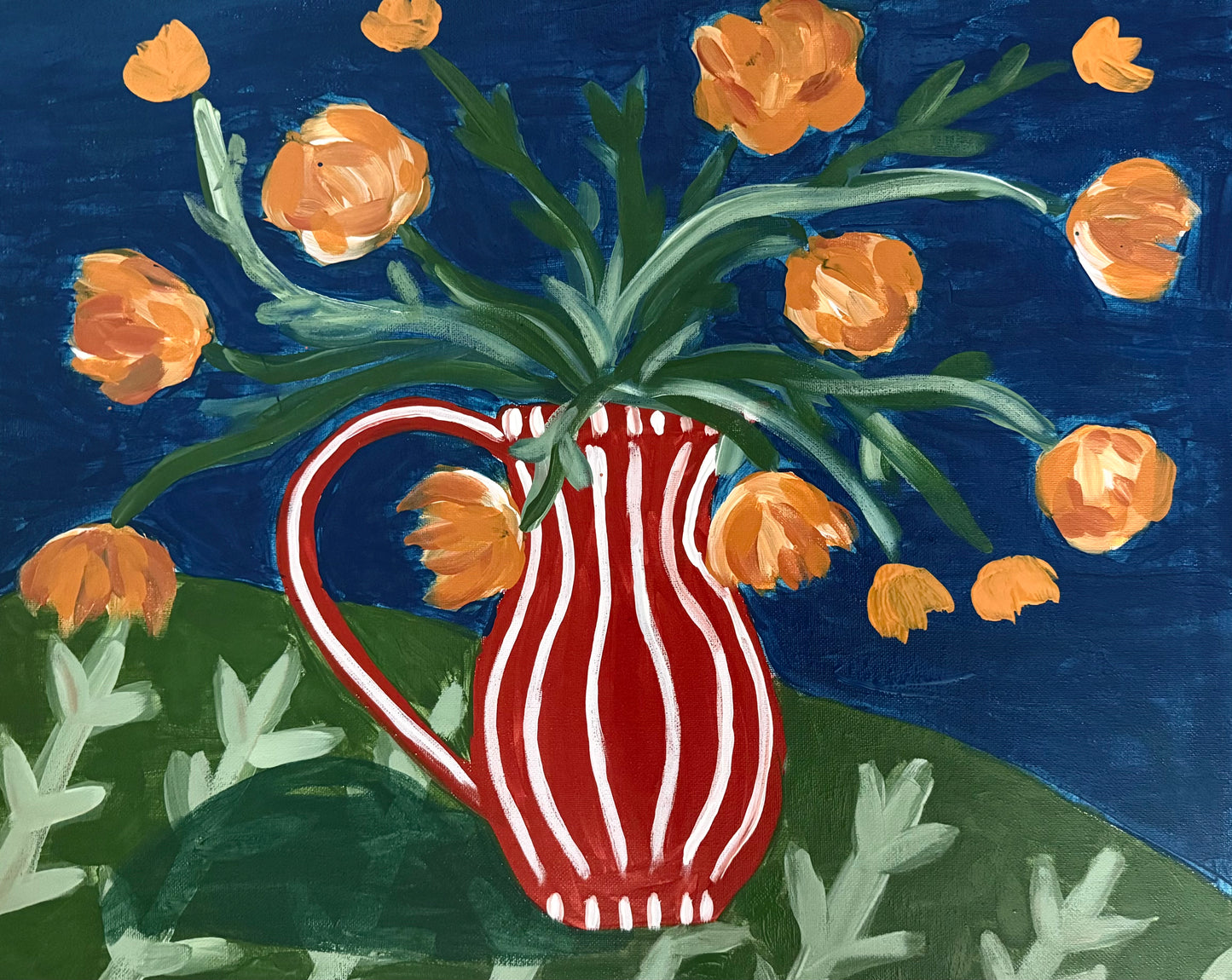 Autumn Blooms: A Fall Acrylic Paint & Sip