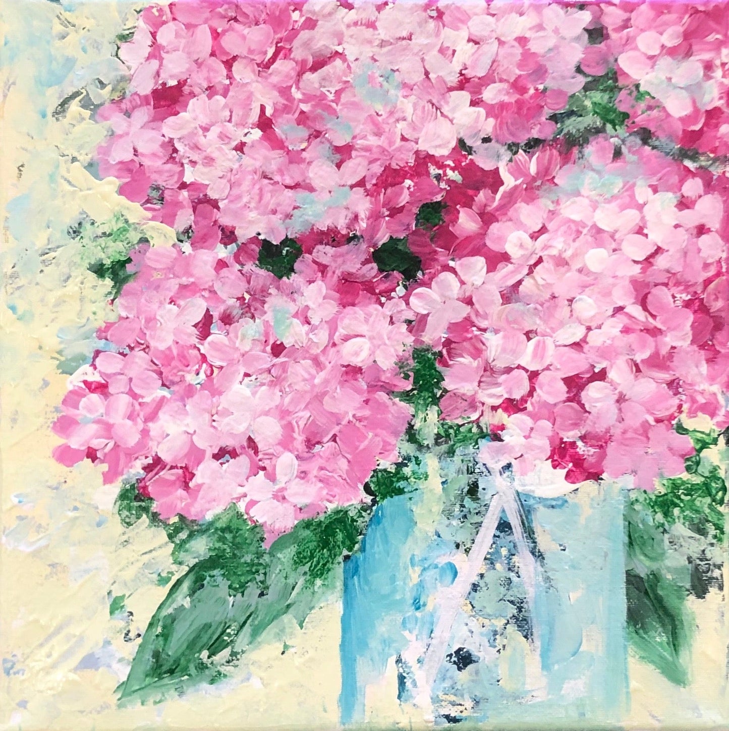Palette Painting on the Patio! - Summer Hydrangeas