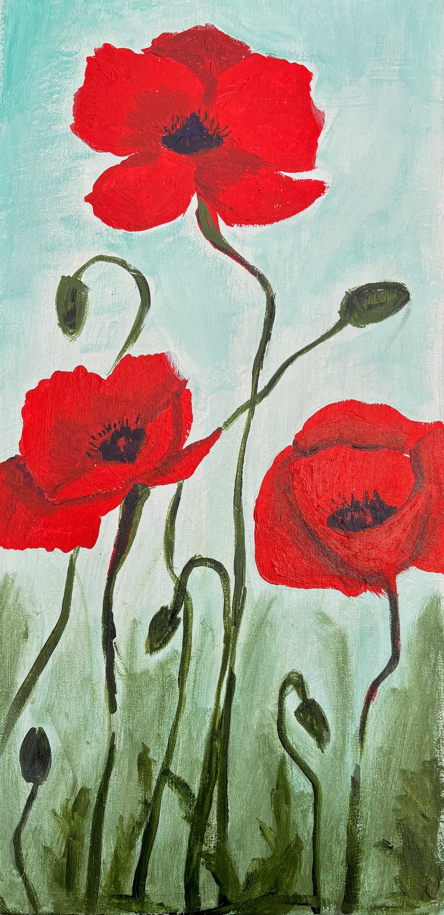 Red Poppies Paint & Sip