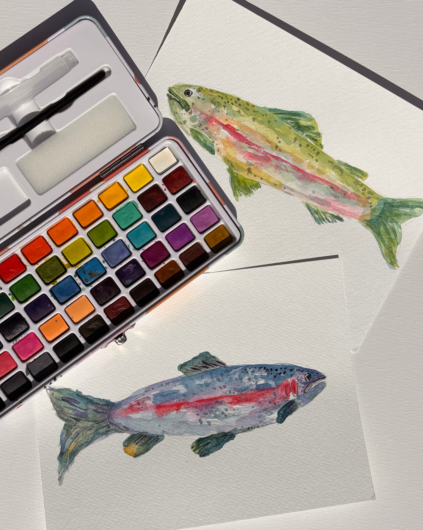 Learn to Paint Watercolor Fish!