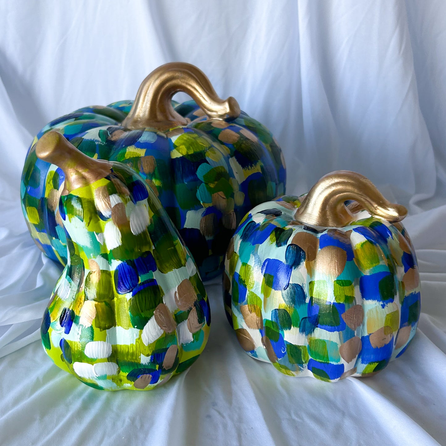 Painting a Ceramic Pumpkin Pair!