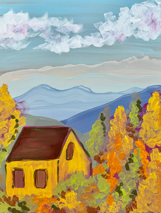 Autumn Landscape: Acrylic Paint & Sip
